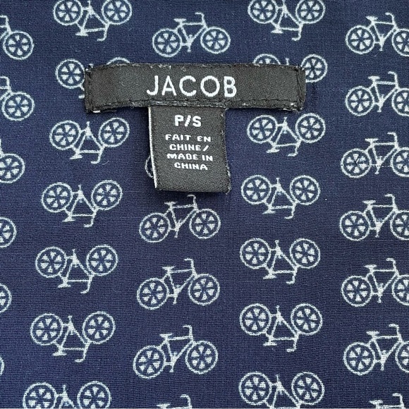 Women’s Navy White Bicycle Patterned Mini Skirt Size Small - Picture 4 of 11